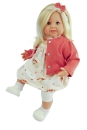 Schildkröt Sitz-und  Schlenkerpuppe Klara 52 cm - blonde Haare , blaue Augen